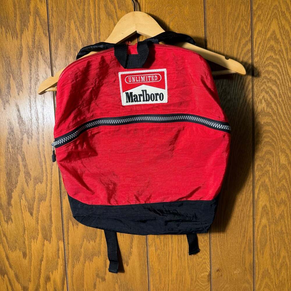 Vintage 90s Marlboro Unlimited Nylon Backpack